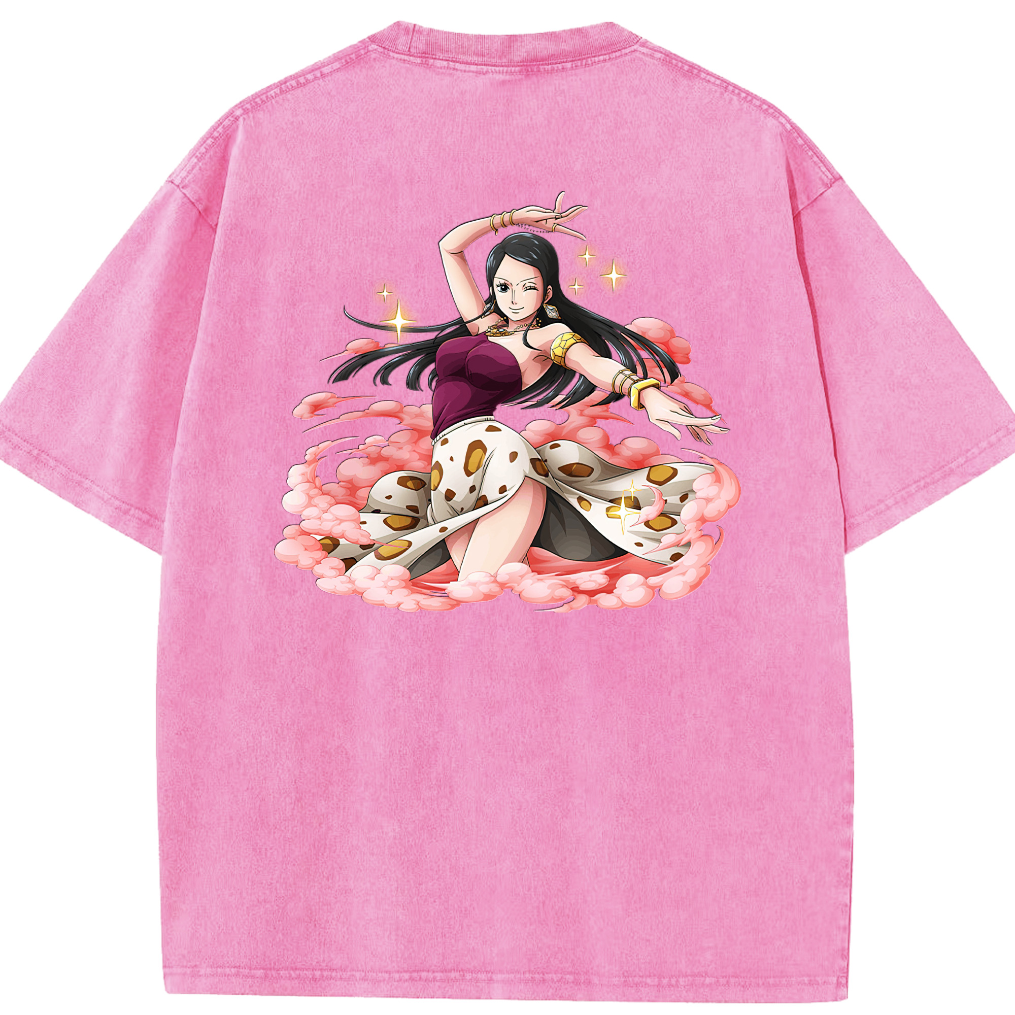 ワンピース ニコ・ロビン ONE PIECE Nico Robin 綿100% ヴィンテージ風 半袖Tシャツ（背面プリント）
